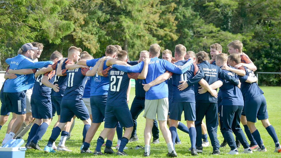 Kann der Holter SV auch nach dem dritten Spiel jubeln? Der HSV empfängt Sonntag um 15 Uhr Visquard, Nachbar Ihrhove zeitgleich den FC Loquard. Foto: Weers