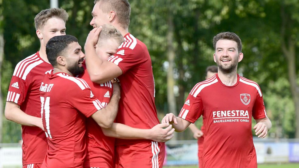 Allen Grund zu jubeln hatte das TuRa-Team. Foto: Damm