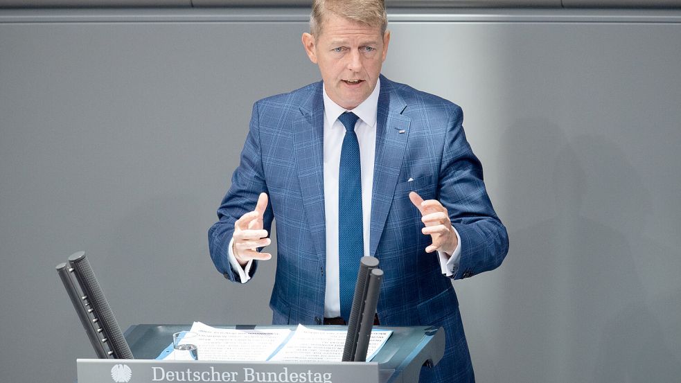 Der AfD-Bundestagsabgeordnete Karsten Hilse bezeichnete den menschengemachten Klimawandel als „aus kranken Gehirnen ausgeschwitztes Weltuntergangs-Szenario“ Foto: dpa/Tom Weller