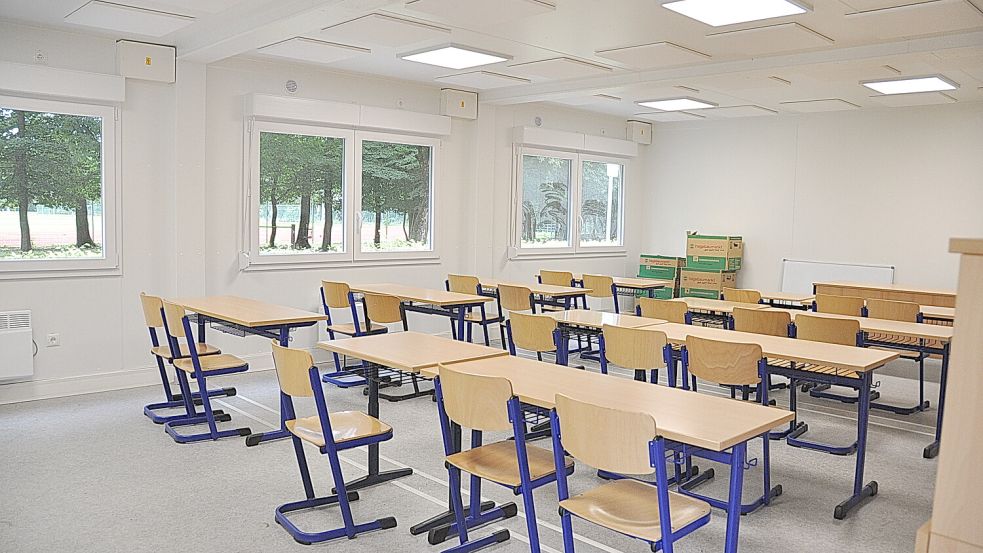 So sahen die Container an der Plytenbergschule vor einer Woche von innen aus. Foto: Wolters