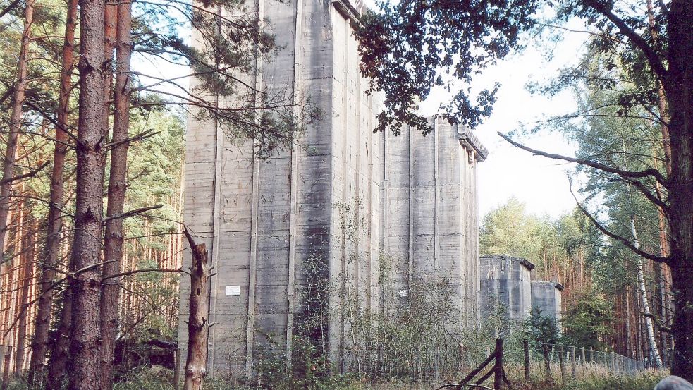 Die Bunker im Wald bei Mirow in Reih und Glied Foto: Luftfahrttechnisches Museums Rechlin