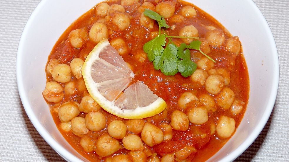 Ein beliebtes Gericht ist das Kichererbsen-Curry.