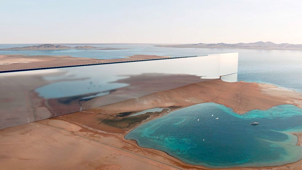 Das riesige Bauwerk „The Line“ soll 170 Kilometer lang werden. Foto: imago images/Abacapress