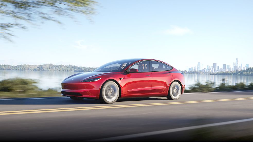Das neue Tesla Model 3 ist das günstigste Elektroauto des Tesla-Konzerns. Foto: Tesla
