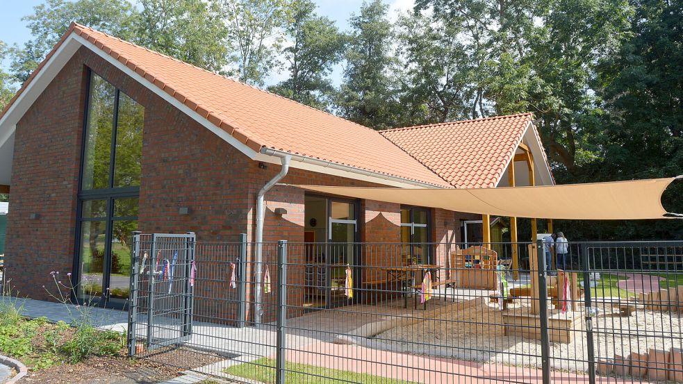 Der neue Naturkindergarten „Swaantjenüst“ in Potshausen. Foto: Weers