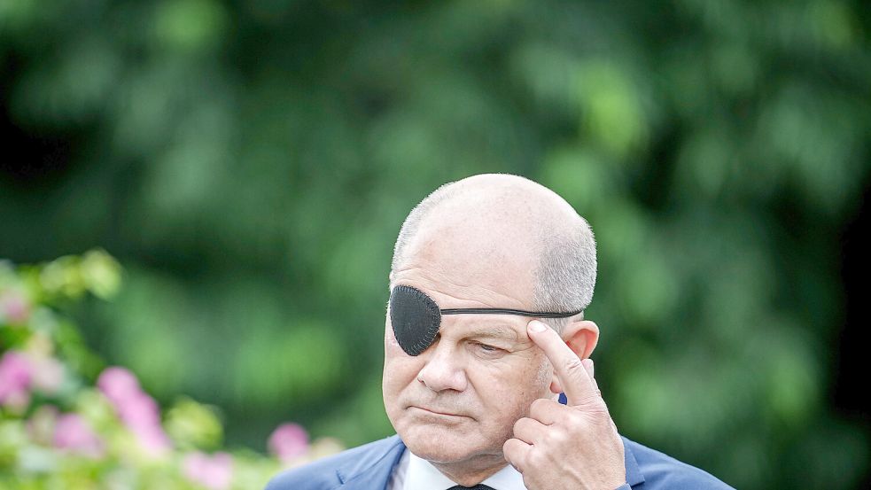 Bundeskanzler Olaf Scholz (SPD) bei der Pressekonferenz nach dem G20-Treffen in Indien. Es sei „ein großer Erfolg, dass es doch zu einer Entscheidung gekommen ist.“ Foto: Kay Nietfeld
