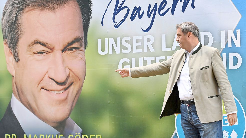 Ministerpräsident Markus Söder verliert im Wahlkampf-Endspurt weitere Unterstützer. Foto: IMAGO images/Sven Simon