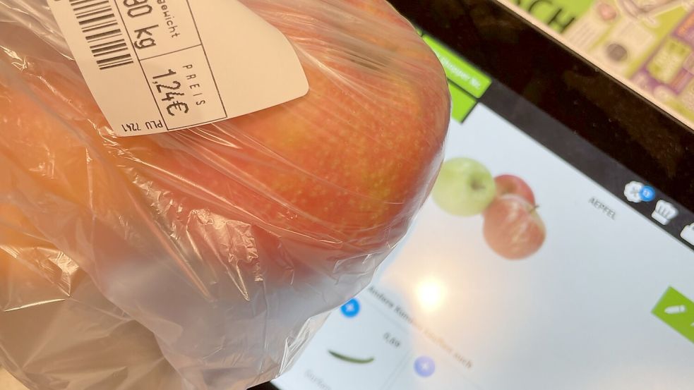 Auch loses Obst lässt sich einscannen.