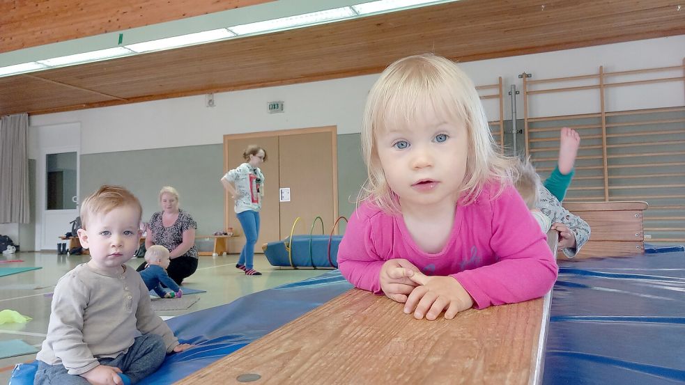 Till und Dina sind sportlich dabei. Foto: Scherzer