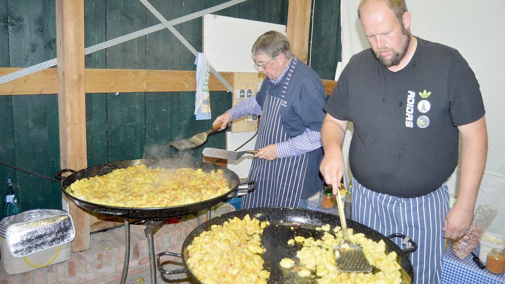 Viele Kilogramm Kartoffeln wurden verzehrt.