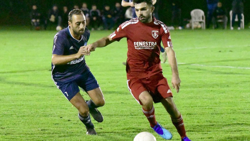 TuRa 07 (rechts Daoud Jajan) hat im Viertelfinale nun ein Heimspiel. Foto: Damm