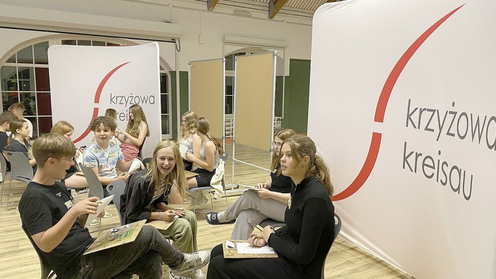 Workshops und Spiele brachten den Teilnehmern des Schüleraustausch in Krzyzowa (Kreisau) viel Spaß. Foto: privat