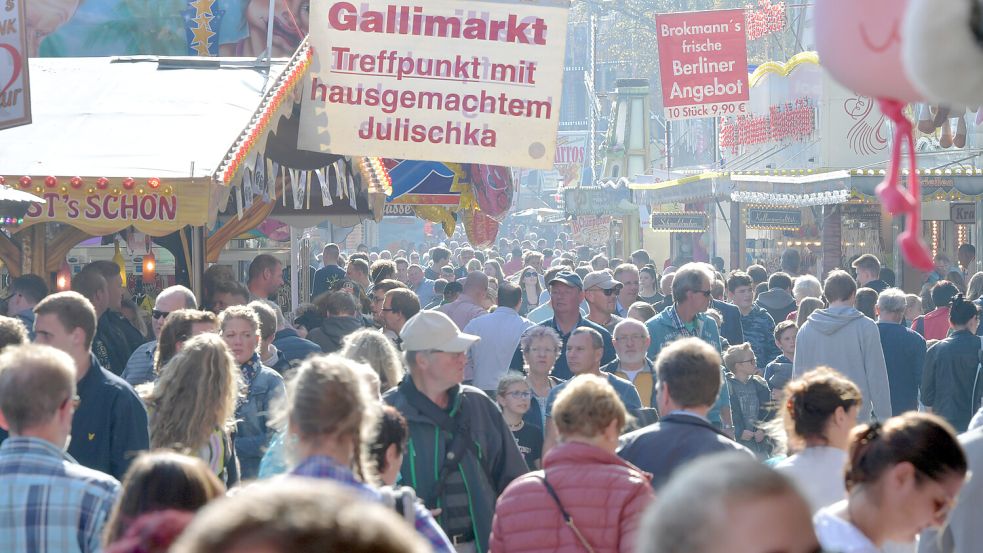 Jedes Jahr kommen rund 500.000 Besucher zum Gallimarkt nach Leer. Foto: Archiv/Ortgies