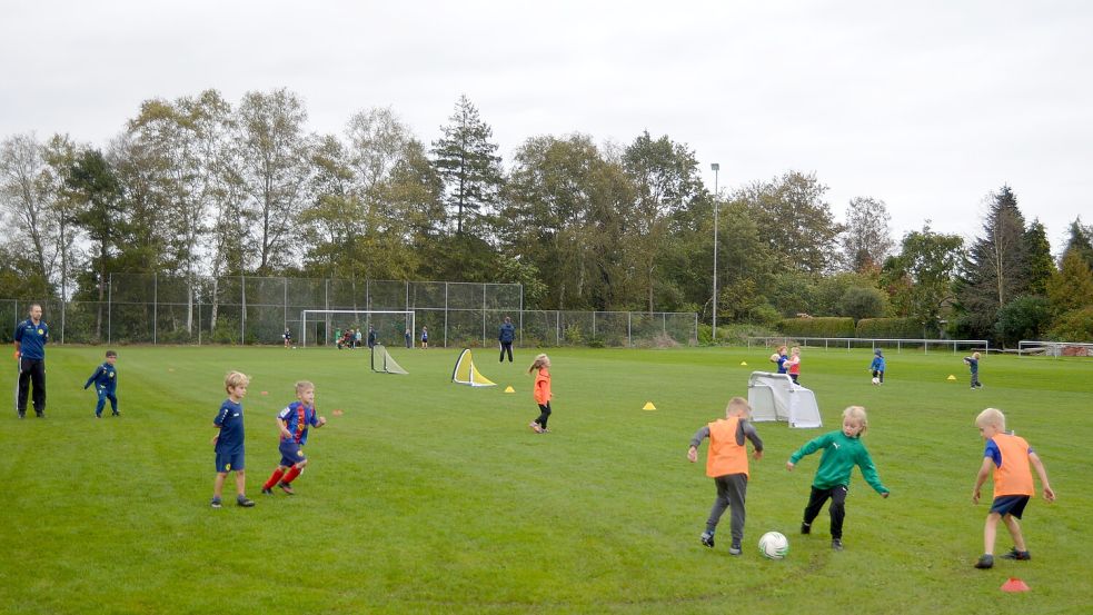 Beim SCR gibt es auch kleine Kicker. Foto: Weers