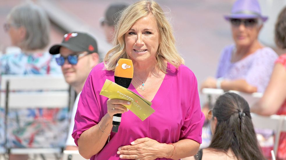 ZDF-Moderatorin Andrea Kiewel hat die Nahost-Berichterstattung der „Tagesschau“ kritisiert. Foto: imago images/STAR-MEDIA