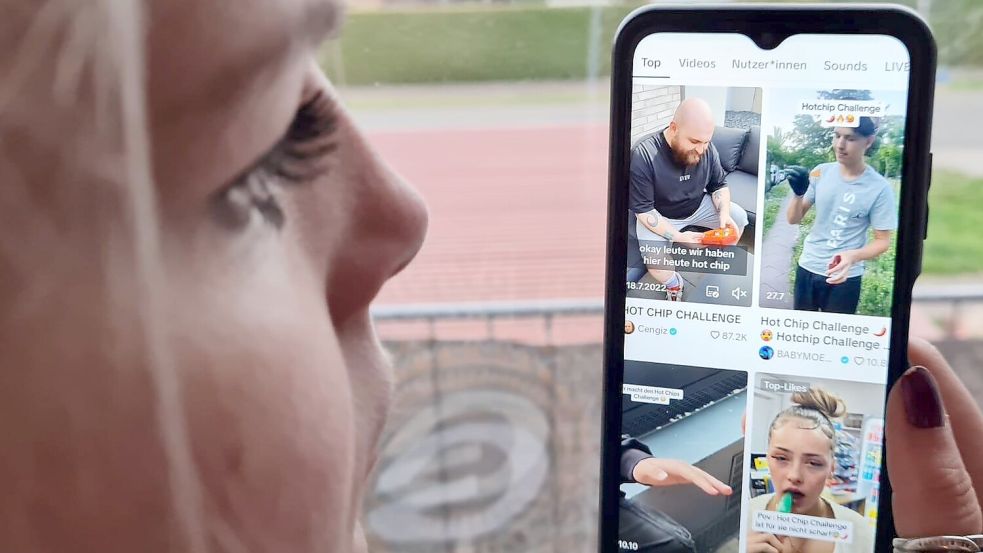 In jeder Menge Videos werden die scharfen Chips gegessen. Foto: privat