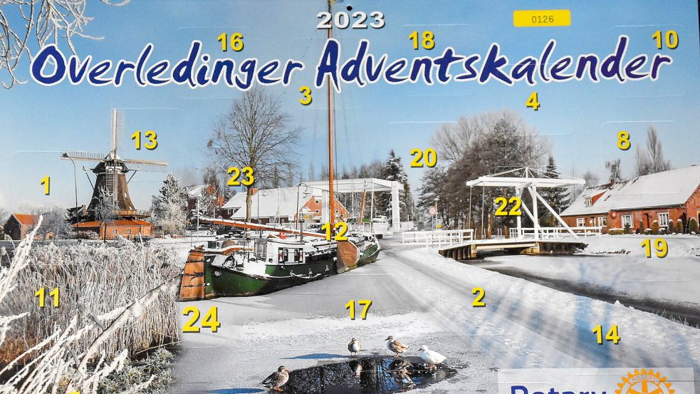 Hinter den 24 Türchen des "Overledinger Adventskalenders" warten interessante Gewinne. Foto: Ammermann