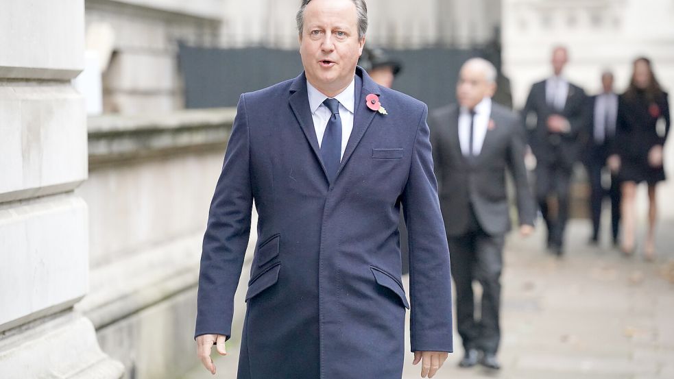 David Cameron feiert ein politisches Comeback in Großbritannien. Foto: dpa/Wire