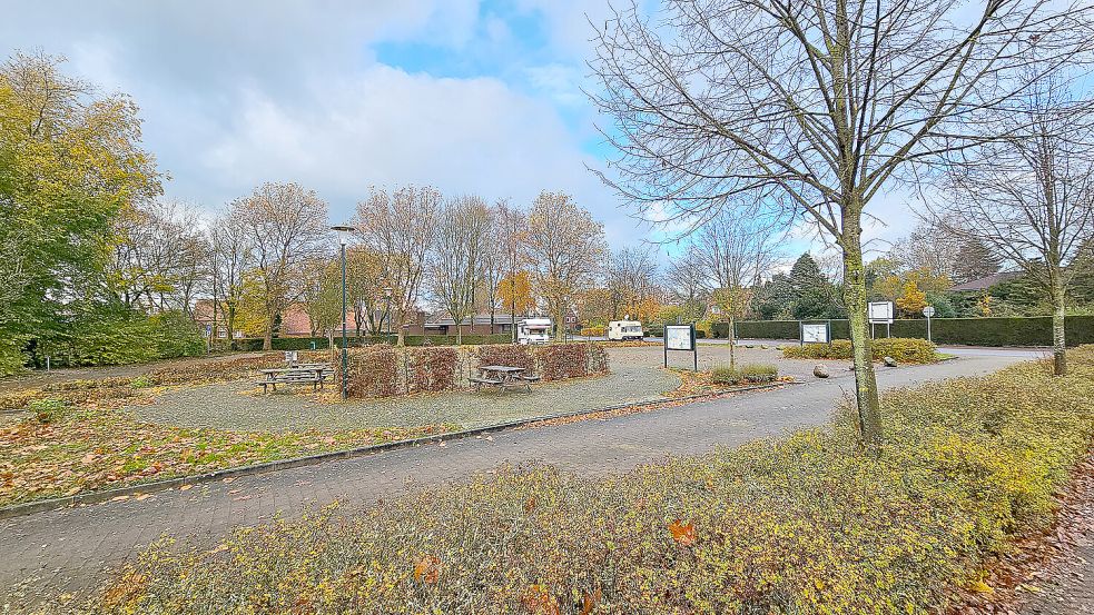 Der Dorfplatz in Hesel wurde zuletzt Ende 2011 erneuert. Foto: Strohmann
