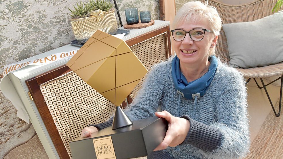 Marion Schoormann hat ein Händchen für Deko bewiesen. Foto: Ortgies