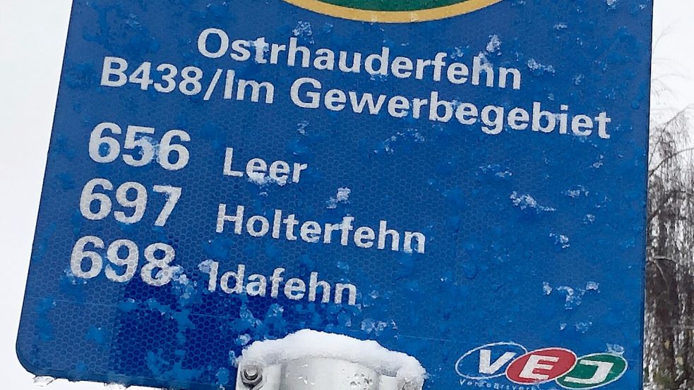 Die Linie 656, die von Burlage über Ostrhauderfehn nach Leer fährt, ist ab dem 9. Dezember seltener unterwegs. Foto: Zein