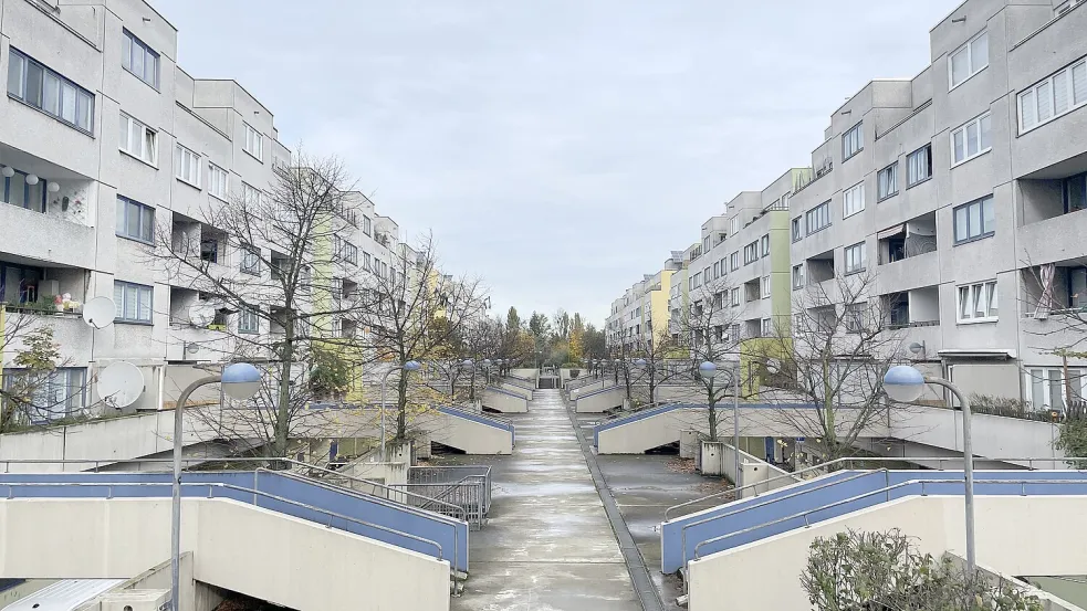 Bundesweit bekannt: die High-Deck-Siedlung in Neukölln. Foto: Leon Grupe
