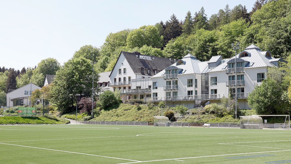 Das Sporthotel Fuchsbachtal in Barsinghausen bietet der türkischen Nationalmannschaft gute Trainingsbedingungen und liegt günstig zwischen den beiden Spielorten in der Vorrunde der EM. Foto: Lars Kaletta