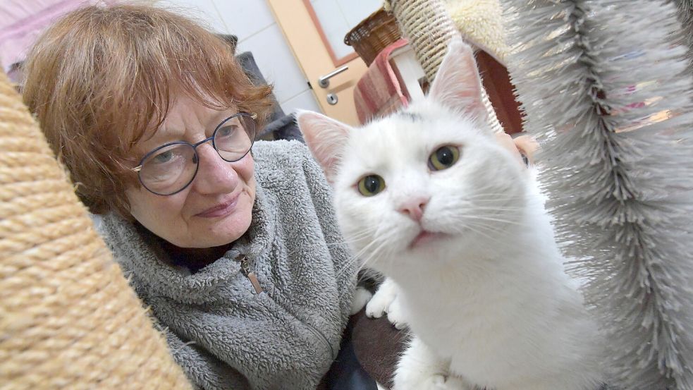 Tierheimleiterin Iris Holzapfel ist gesundheitlich angeschlagen und wollte eigentlich schon längst im Ruhestand sein. Weil bislang keine Nachfolge gefunden werden konnte, macht sie weiter. „Nur der Tiere wegen“, sagt sie. Foto: Ortgies/Archiv