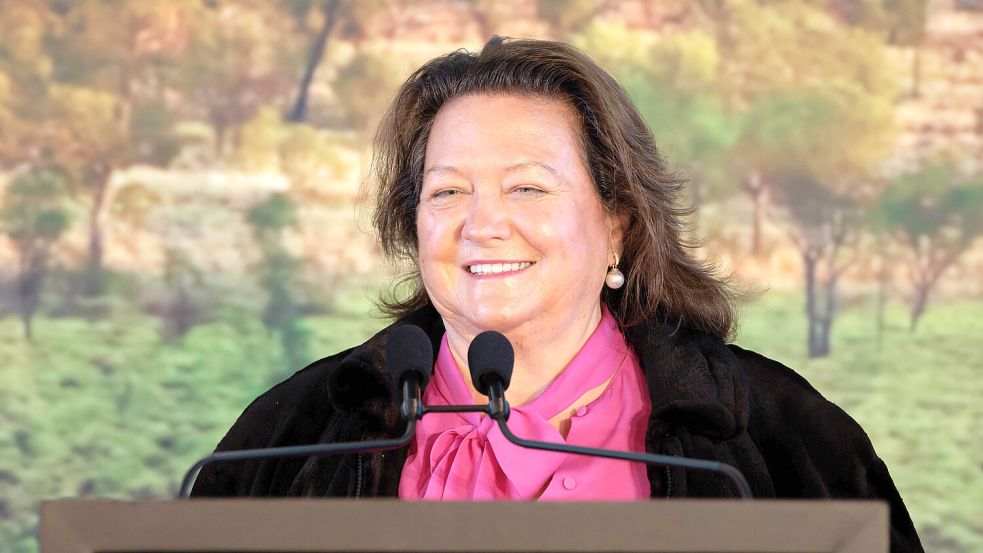 Die reichste Frau Australiens heißt Gina Rinehart. Einst Eisenerzmagnatin, will sie nun das Lithiumgeschäft erobern. Foto: imago images/Richard Wainwright