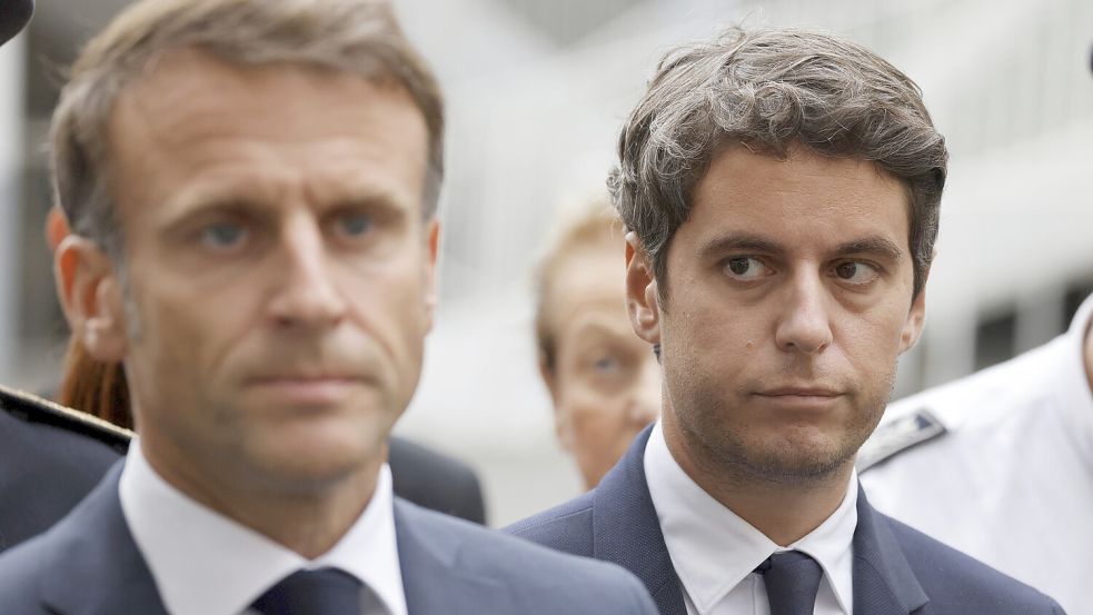 Frankreichs Präsident Macron ernennt neuen Premierminister Foto: dpa/POOL AFP/AP/Ludovic Marin