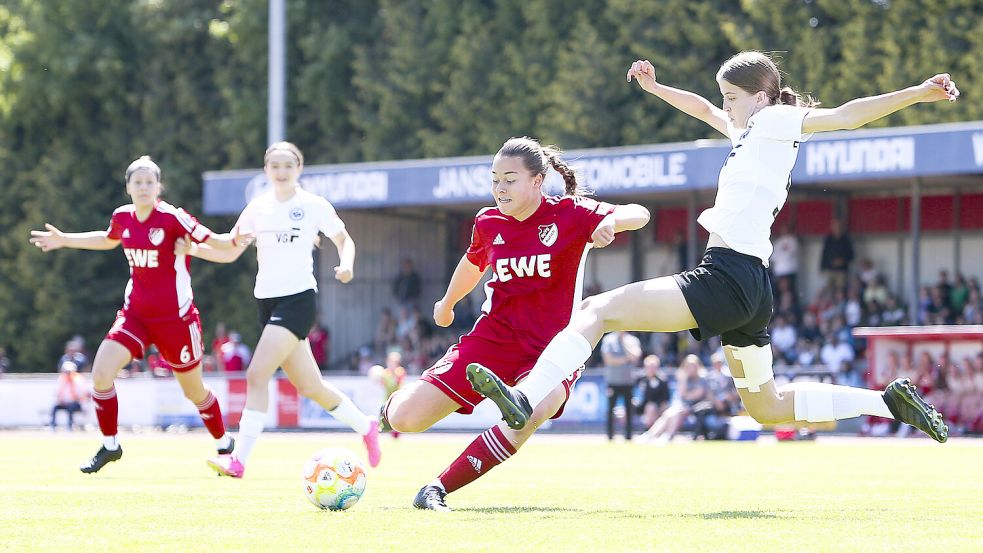 Die SpVg Aurich reist als Bundesliga-Wintermeister der Nord-/Nordost-Staffel ins Trainingslager. Foto: Doden/Emden