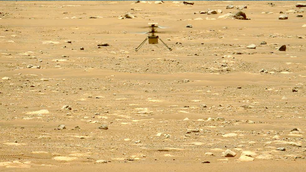 Der Mini-Hubschrauber „Ingenuity“ ist seit gut drei Jahren auf dem Mars unterwegs. Foto: dpa