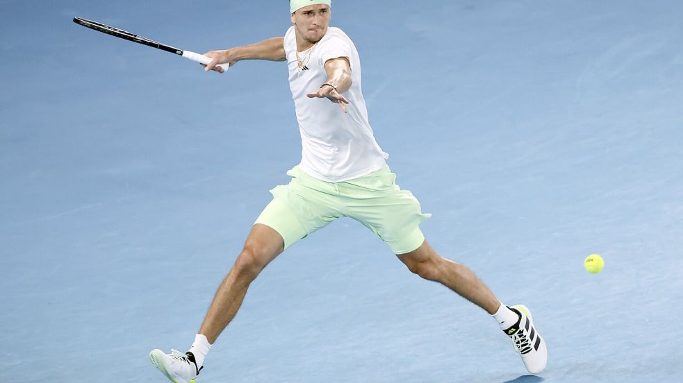 Steht im Halbfinale der Australian Open: Alexander Zverev Foto: dpa/AP