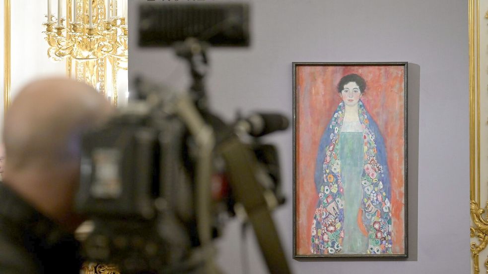 Das Wiener Auktionshaus versteigert das verschollen geglaubte Klimt-Gemälde aus dem Jahr 1917. Foto: dpa/Roland Schlager/APA