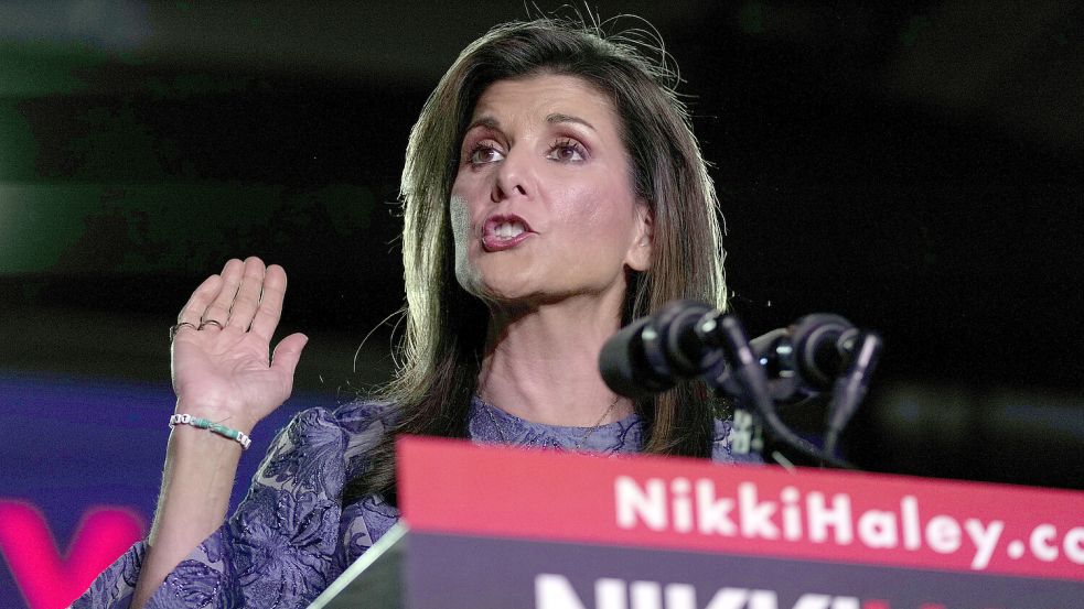 Der Ton im Vorwahlkampf bei den US-Republikanern wird immer rauer – Nikki Haley wurde mittlerweile mehrfaches Opfer von „Swatting“-Anrufen. Foto: dpa/Charles Krupa
