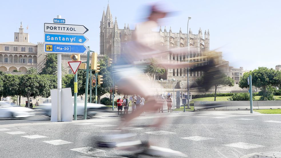 Ein Deutscher ist beim Radfahren auf Mallorca gestorben. Foto: dpa/Clara Margais