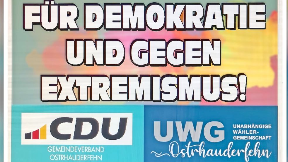 CDU und UWG haben ein eigenes Plakat entworfen. Foto: privat