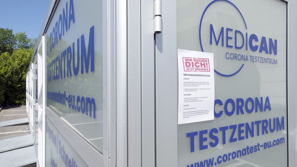 Das Unternehmen Medican hat 2021 mindestens 70 Corona-Schnelltestzentren an bundesweiten Standorten. Damit zählte es zu den größten Anbietern für kostenloses Testen. Foto: IMAGO/Funke Foto Services