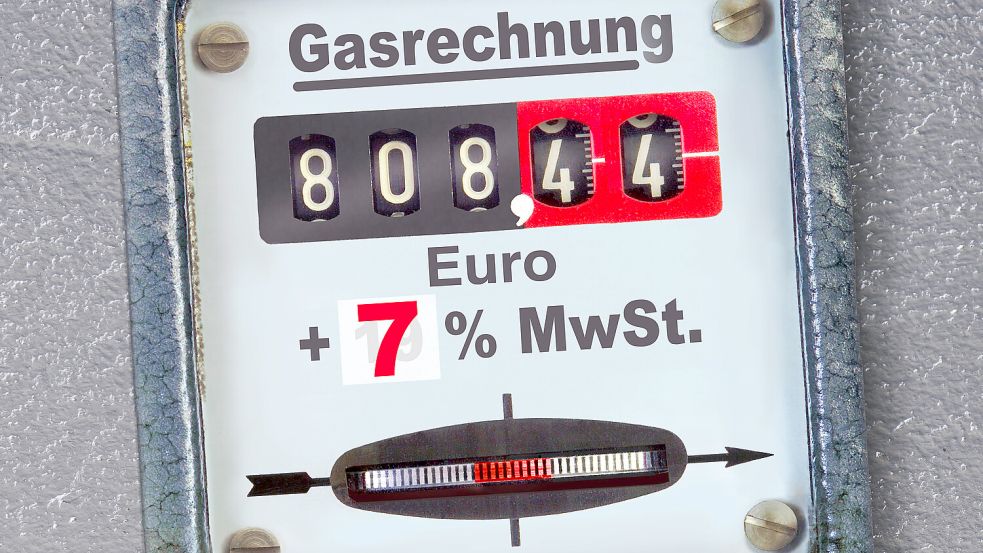 Die Mehrwertsteuer auf Gas steigt bald wieder von 7 auf 19 Prozent. Damit steigen auch die Heizkosten der meisten Haushalte. Foto: Imago/Wolfgang Maria Weber
