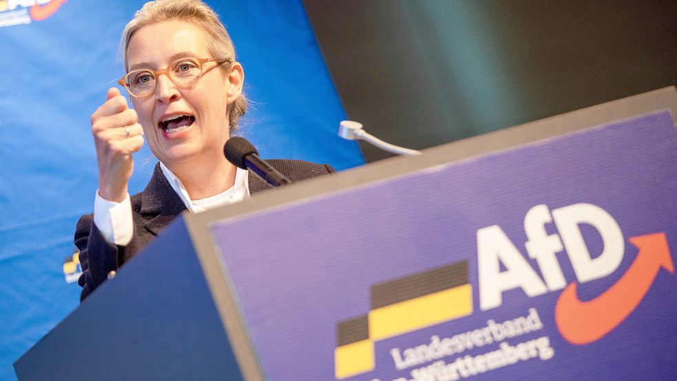 Könnte die AfD um Parteichefin Alice Weidel bald als „gesichert extremistisch“ eingestuft werden? Foto: dpa | Christoph Schmidt