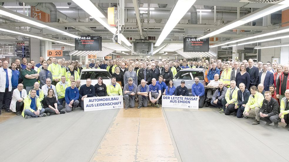 Ein Abschied für immer: der letzte Passat aus Emden. Foto: Volkswagen