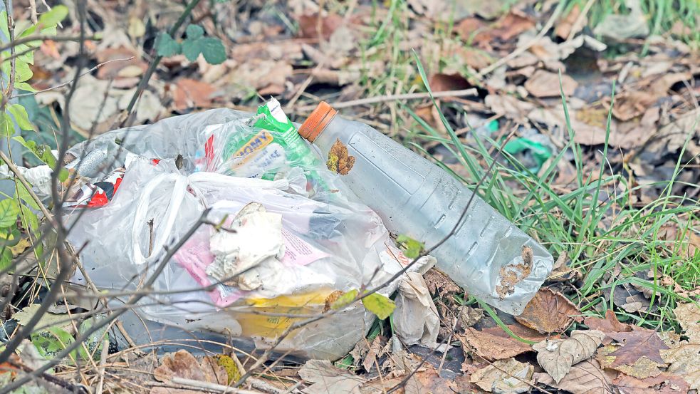 Das Plastikverbot in der EU soll bis 2030, 15 Prozent weniger Plastikverpackungen im Müll landen Foto: IMAGO / Gottfried Czepluch