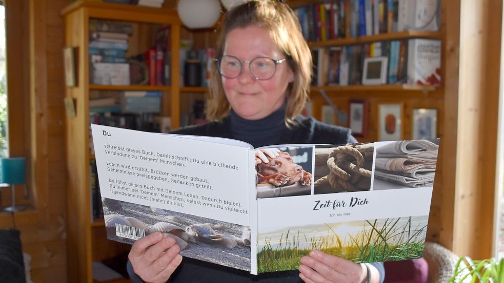 „Zeit für Dich - Ich bin hier“ heißt das Buch, das die Trauerbegleiterin Petra Geerds herausgebracht hat. Foto: Ammermann