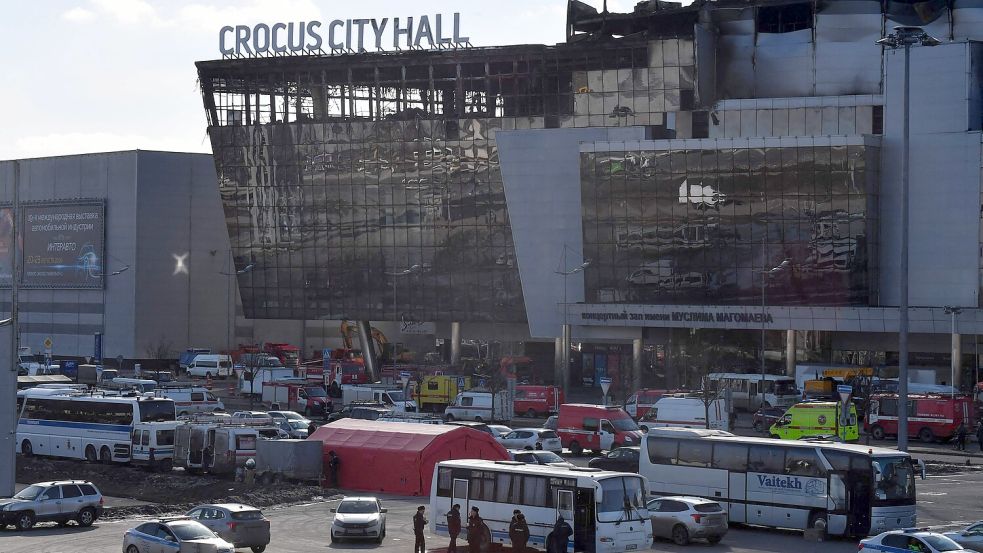 Bei einem Terroranschlag in der Crocus City Hall haben die Angreifer 137 Menschen getötet. Foto: AFP/OLGA MALTSEVA