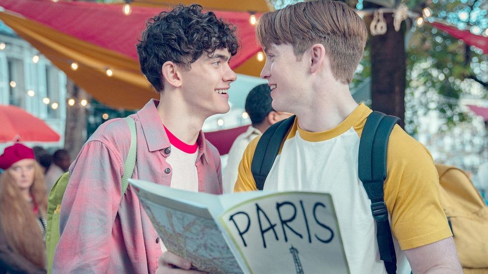 Die warmherzige britische Coming-of-Age-Serie um eine queere Teenager-Clique und deren Gefühle und Probleme lief im April 2022 an. Foto: Teddy Cavendish/Netflix/dpa