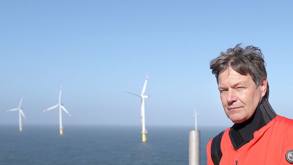 Will den Windkraftausbau auf der Nordsee beschleunigen: Bundeswirtschaftsminister Robert Habeck. Foto: dpa/Christian Charisius