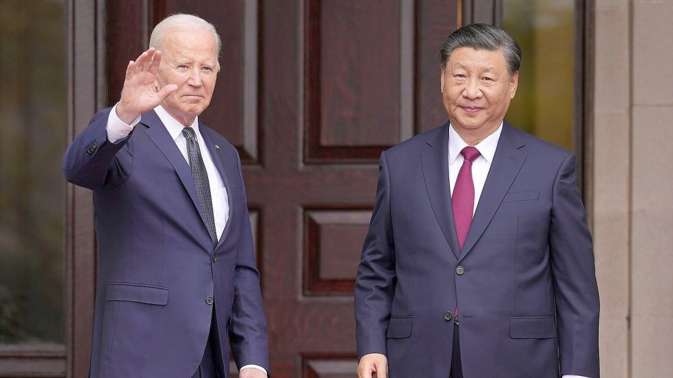 Joe Biden und Xi Jinping sind in Kontakt. Foto: Doug Mills/Pool The New York Times via AP/dpa