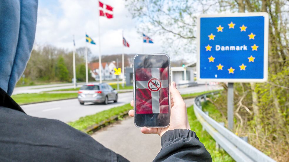 Beim Grenzübertritt bleiben Cannabis-Produkte weiterhin tabu, da sie in Dänemark verboten sind. Foto: Sebastian Iwersen