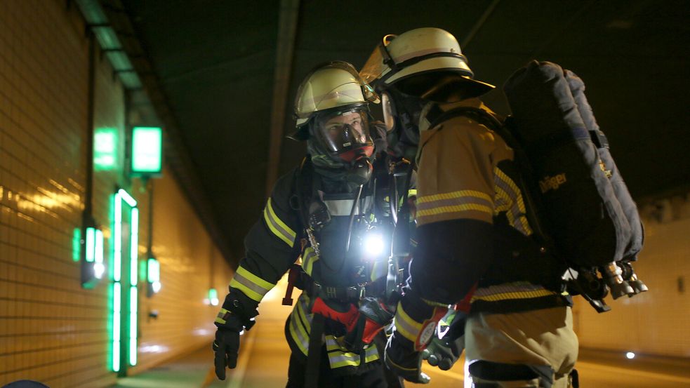 Der Einsatz in einem Tunnel ist speziell. Foto: Loger