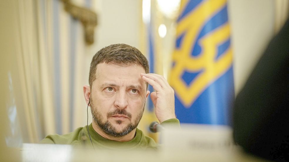 Der Präsident der Ukraine: Wolodymyr Selenskyj. Foto: Kay Nietfeld/dpa